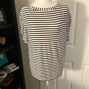 Classic Striped Women's Short Sleeve Top